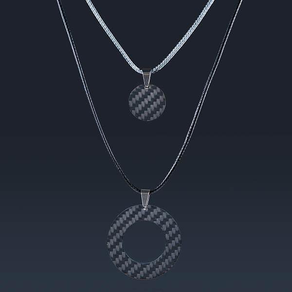Take a look at Carbon Fiber Pendant Round from Zak Code Carbon Touch