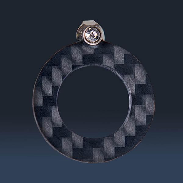 Carbon Fiber Earrings Milan Shop 