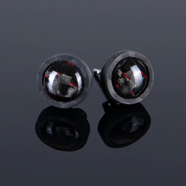 Carbon Fiber Earrings Red Tokyo Shop Zak Code