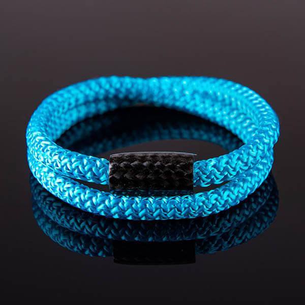 Carbon Fiber Bracelet Double Surf Cord Electric Blue Shop Zak Code