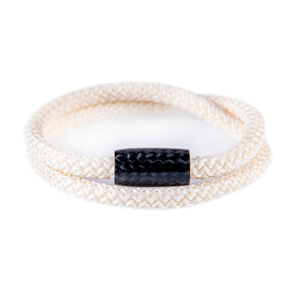 Carbon Fiber Bracelet Double Surf Cord White Shop Zak Code