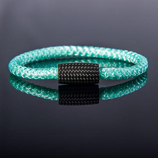 Carbon Fiber Bracelet Surf Cord Mint Green Shop Zak Code
