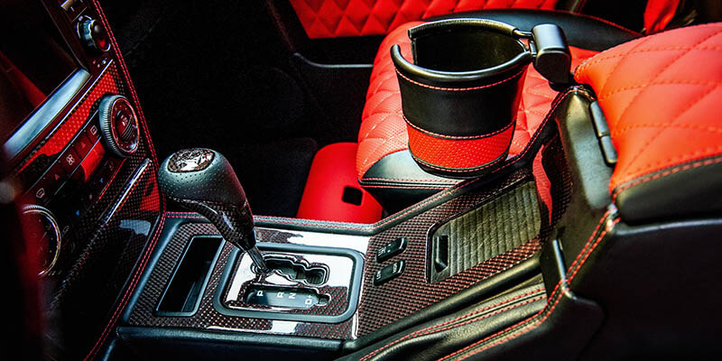 Карбонов интериор червен карбон G Class Brabus